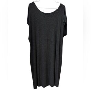 Eileen Fisher Midi Shirt Dress Women’s XL Boat Neck Dolman Sleeve New w/out Tag